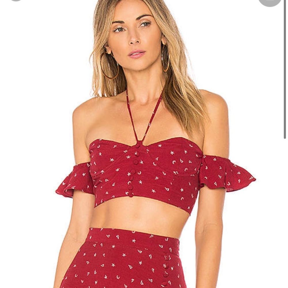 For Love and lemons La Lana top small NWT